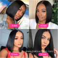 Cheap Short Wigs Raw Peruvian Bob Wig,Bob Wigs Brazilian Human Hair Lace Front,4*4 13*4 8-14 Inch Glueless Bob Wigs With Bangs